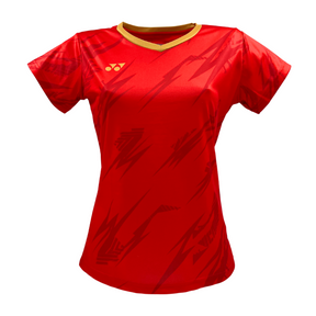 Yonex YTL8 Womens T-Shirt Red/Gold