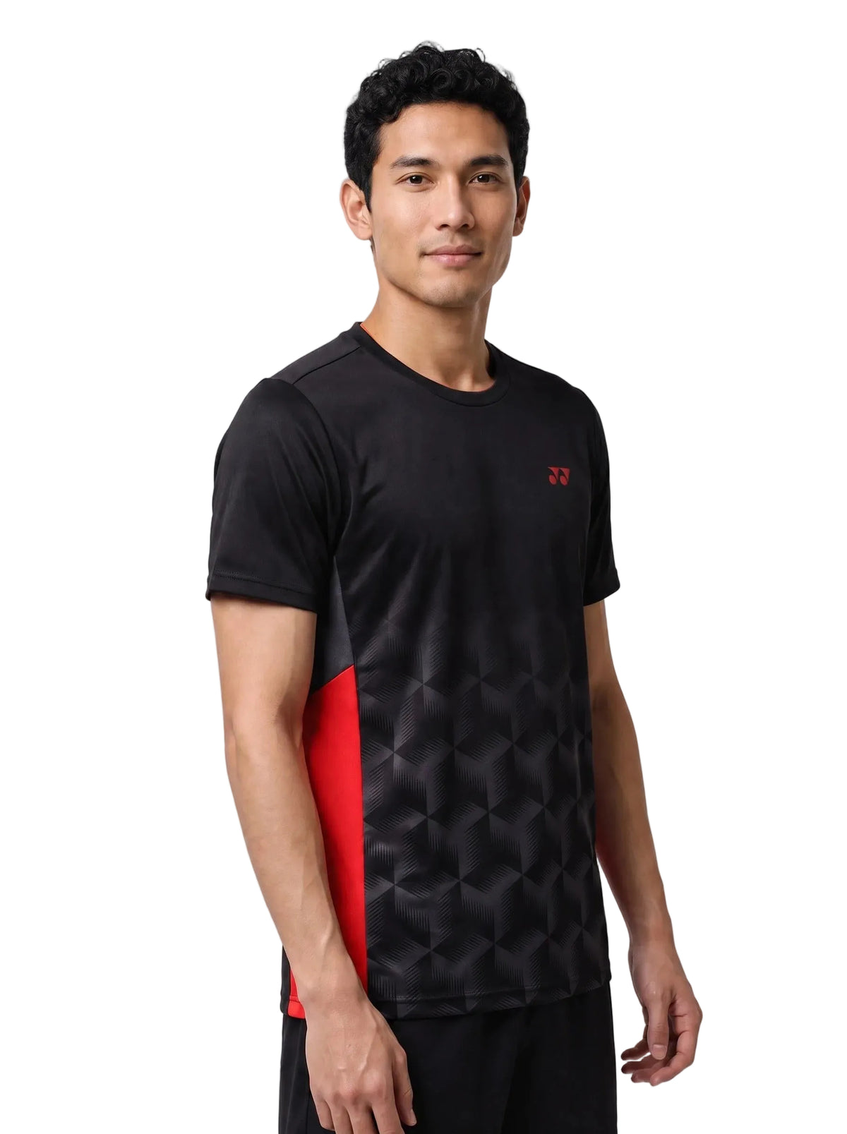 Yonex YTM12 V2 Men T-Shirt, Black, back view