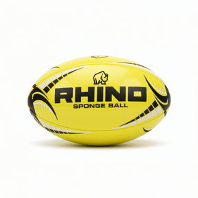 Rhino sponge rugby ball, yellow