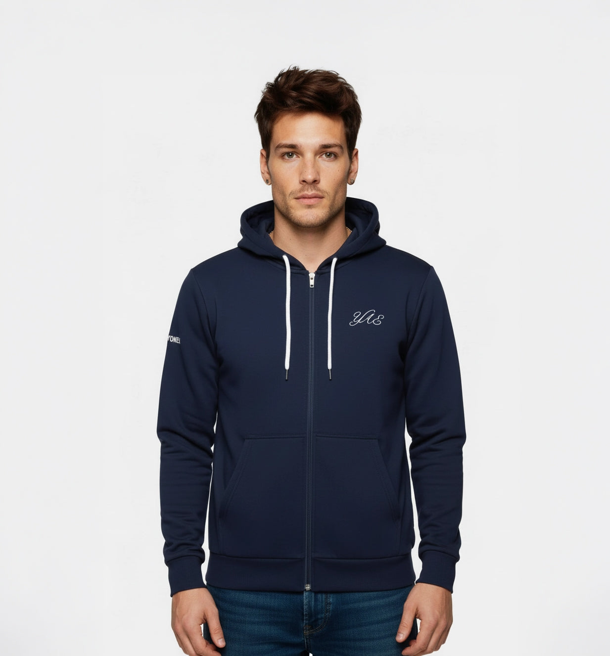 Yonex All England 1899 Unisex Zip Hoodie 26 - Oxford Blue