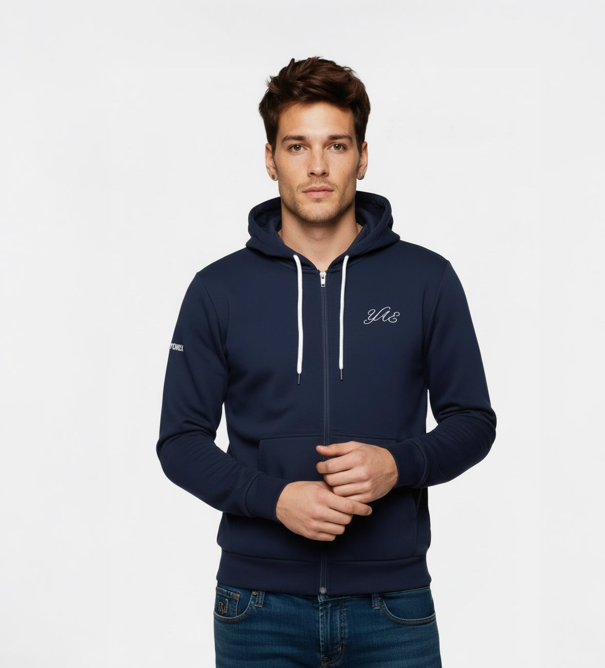 Yonex All England 1899 Unisex Zip Hoodie 26 - Oxford Blue