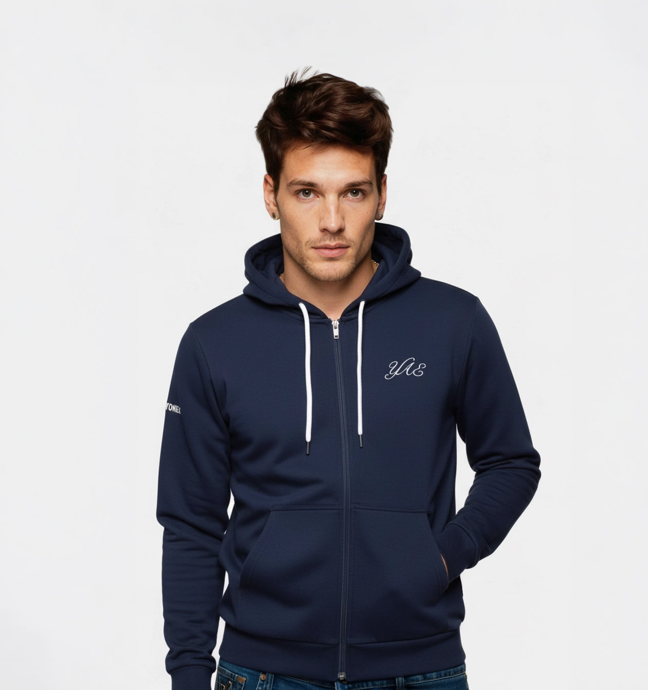 Yonex All England 1899 Unisex Zip Hoodie 26 - Oxford Blue