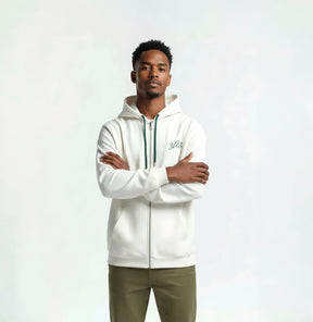 Yonex All England 1899 Unisex Zip Hoodie 26 - Cream