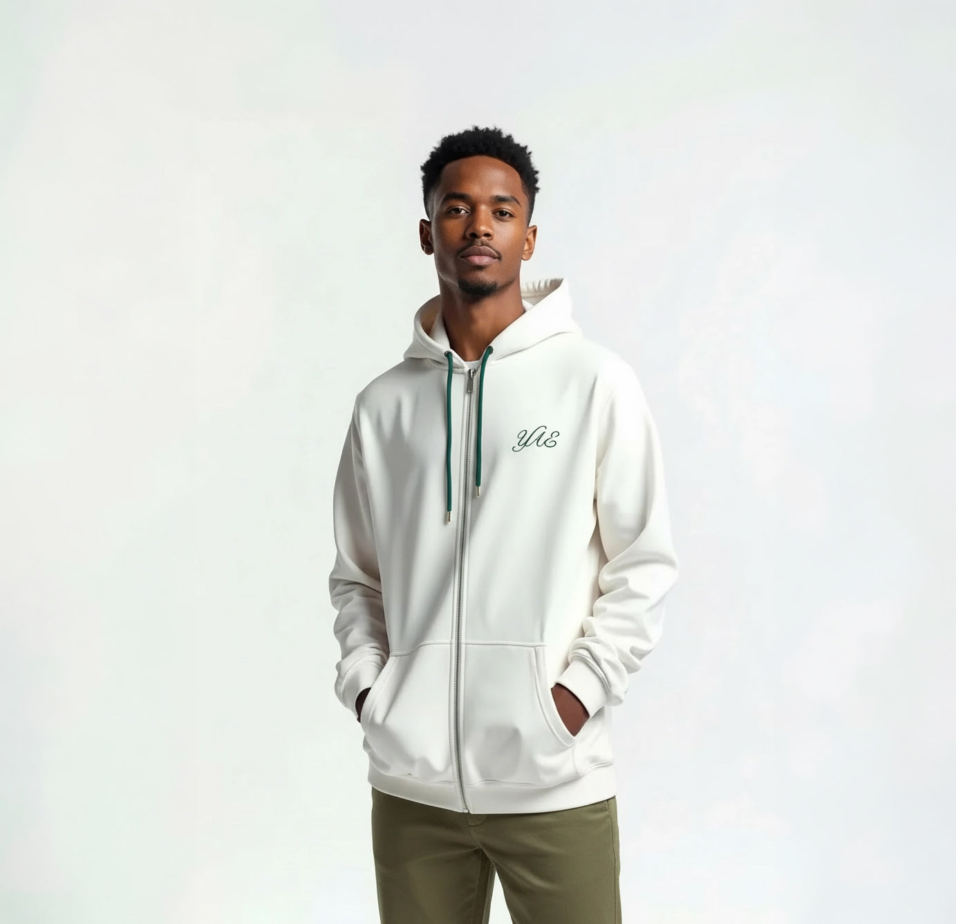 Yonex All England 1899 Unisex Zip Hoodie 26 - Cream