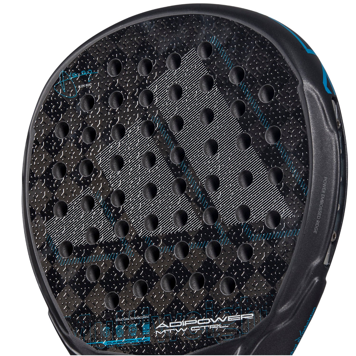 Adidas Adipower Multiweight Ctrl 3.4 Padel Racket 2025 - Black/Blue Padel Adidas
