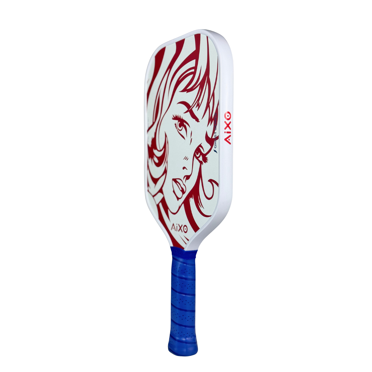 Side profile highlighting thermoformed carbon construction of the AIXO Ghost Popstar paddle.