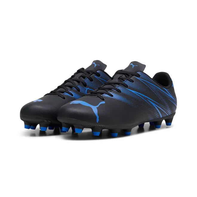 Puma Attacanto FG/AG Football Boots Junior - Puma Black/Silver/Blue shoes Puma