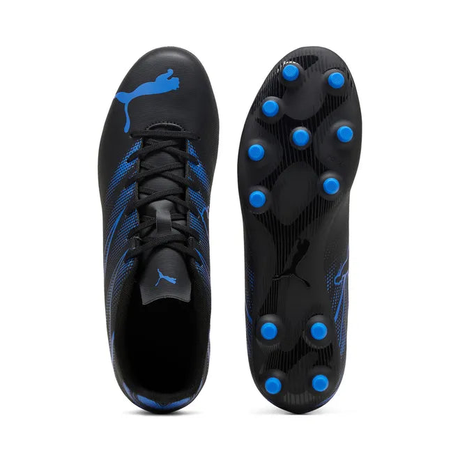 Puma Attacanto FG/AG Football Boots Junior - Puma Black/Silver/Blue shoes Puma