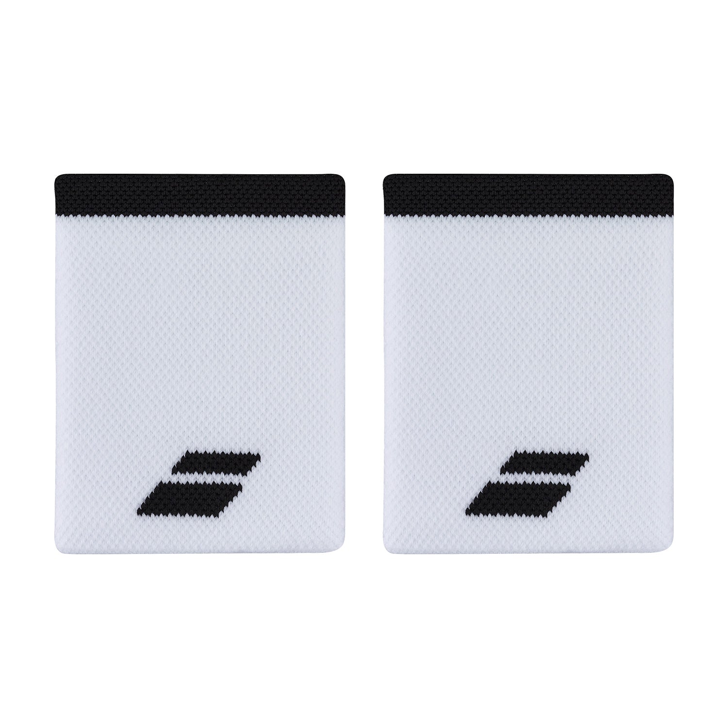 Babolat Logo Jumbo Wristband Unisex - White/Black White Black 10.5 cm Accessories Babolat
