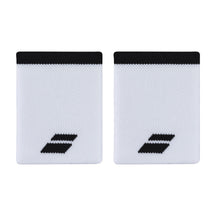 Babolat Logo Jumbo Wristband Unisex - White/Black White Black 10.5 cm Accessories Babolat