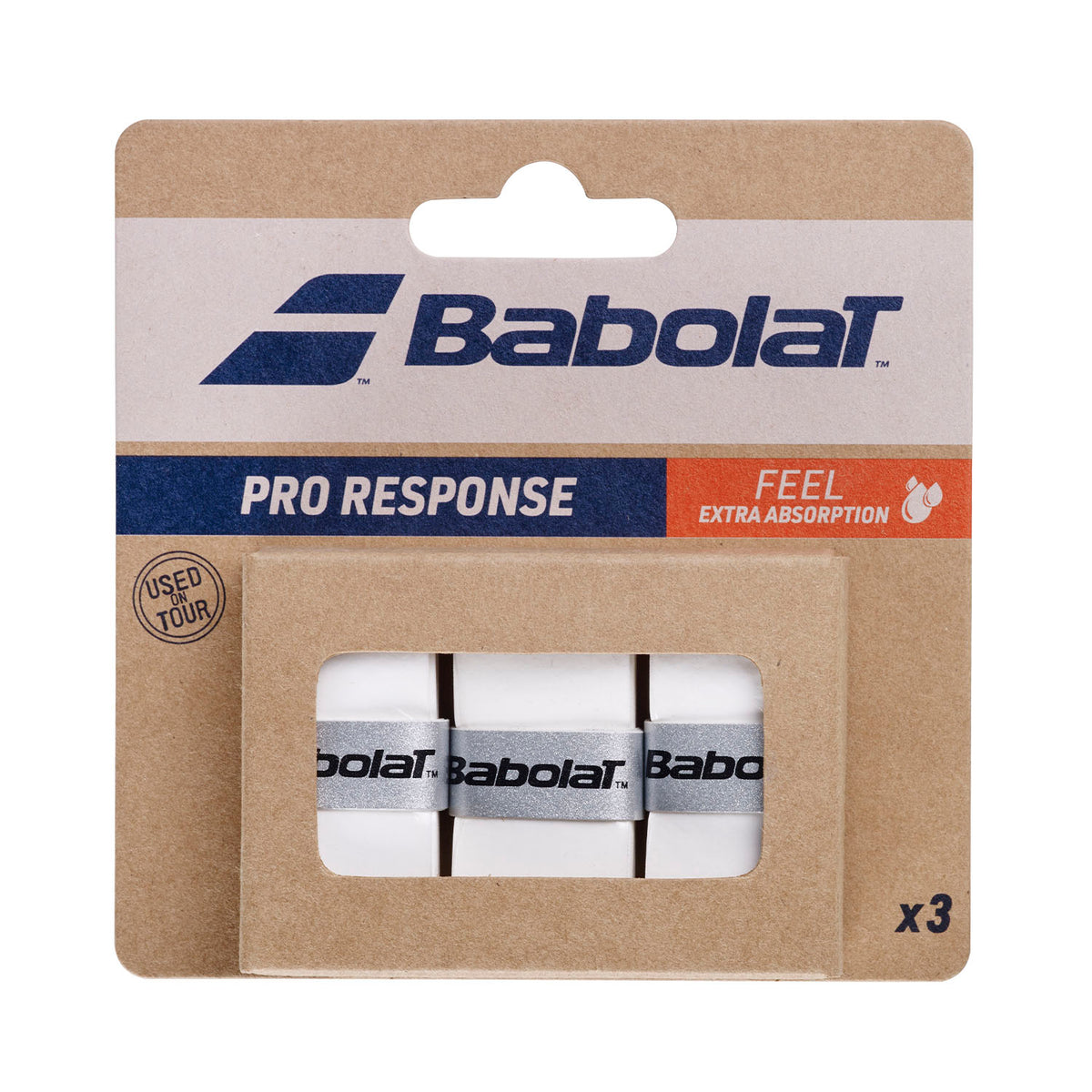 Babolat Pro Response X3 Overgrips - White/Black