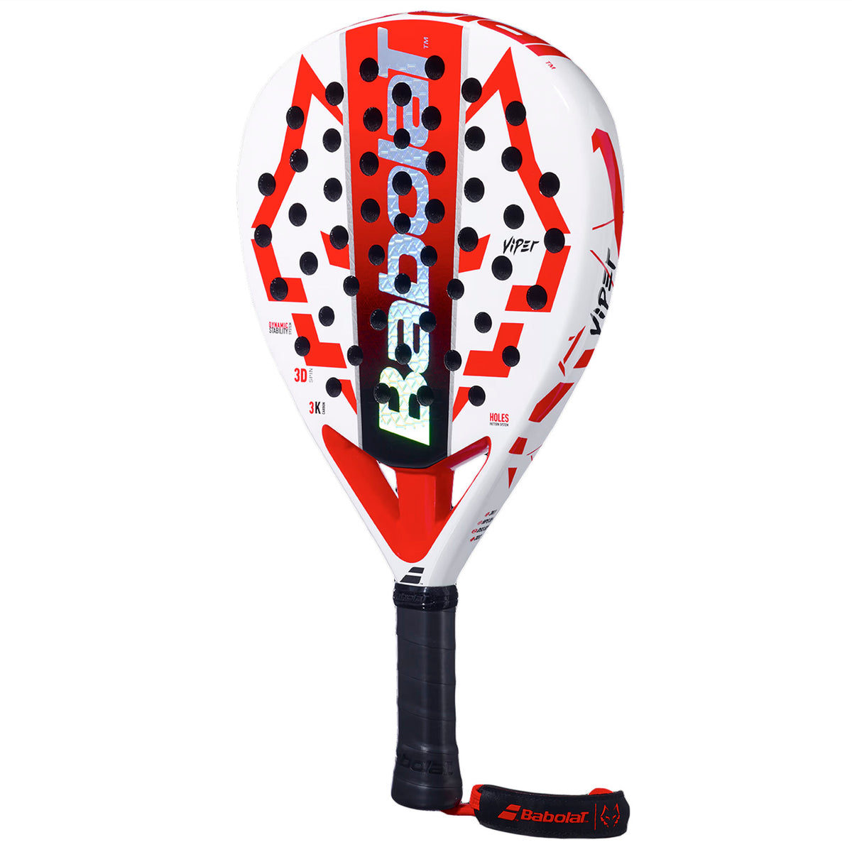 Babolat Juan Lebron 2.5 Padel Racket - White/Red