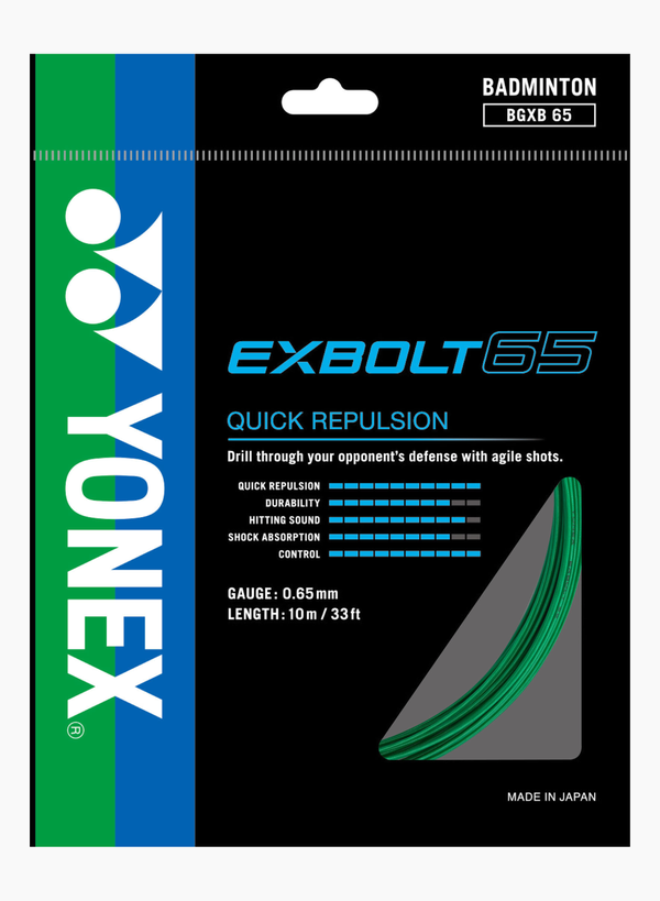 Yonex Exbolt 65 Badminton String Set - Green