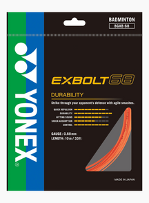 Yonex Exbolt 68 Badminton String Set - Flash Orange