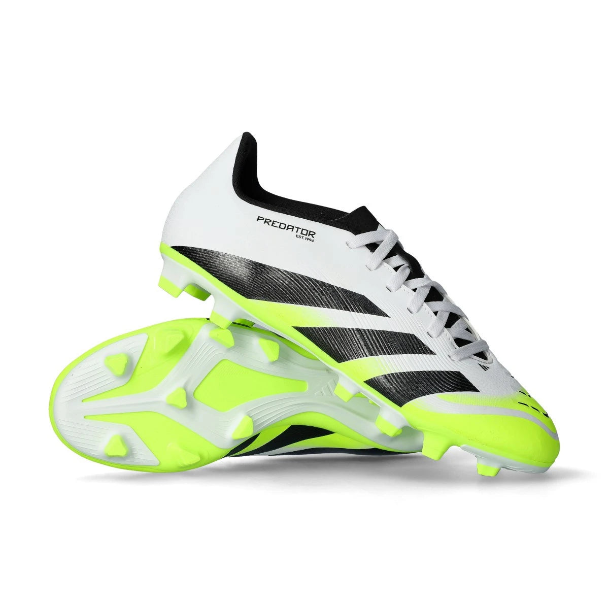 Adidas Predator Club FG/MG Football Boots - White/Lemon
