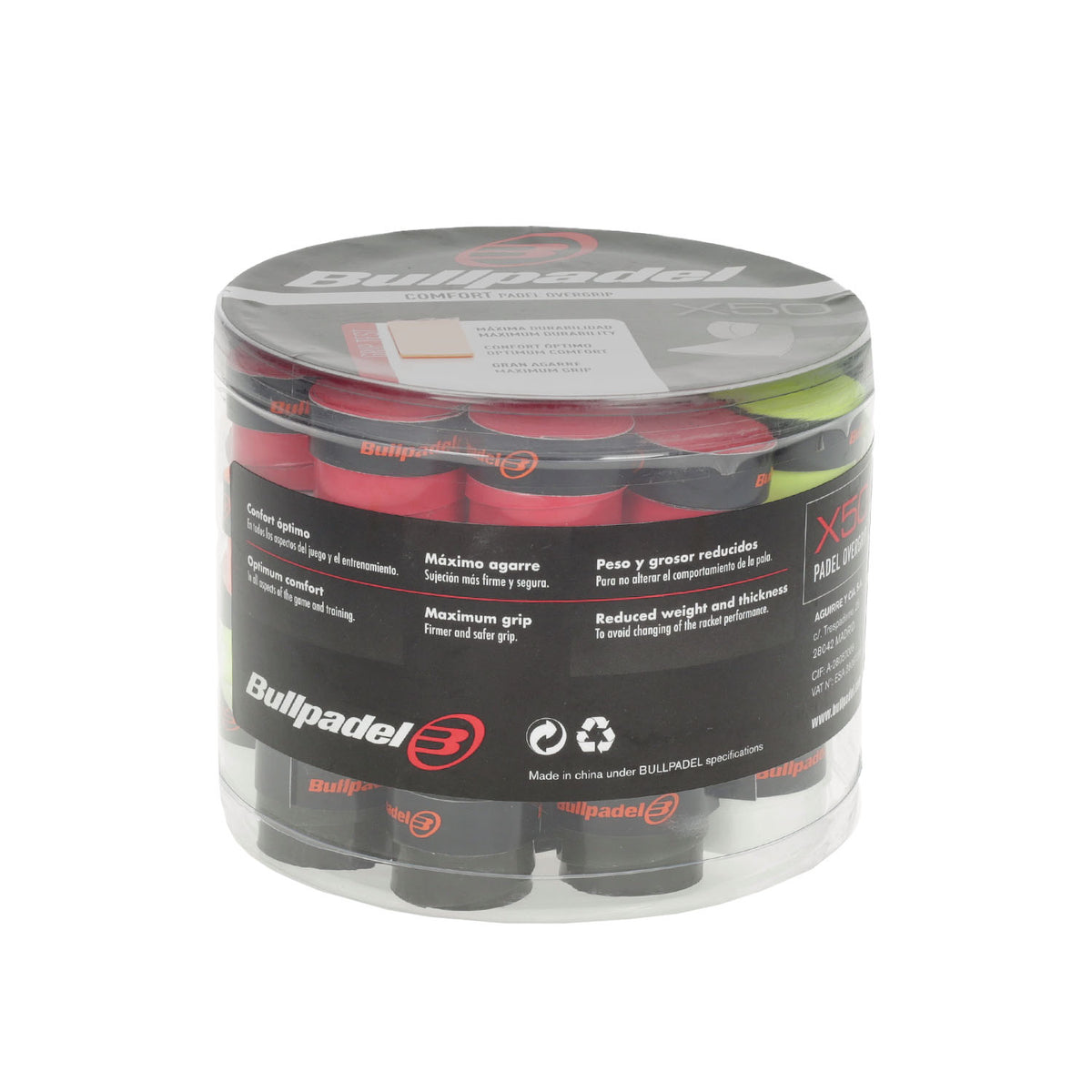 BullPadel GB-1604 Tub 50 Overgrip - Overgrips Accessories BullPadel