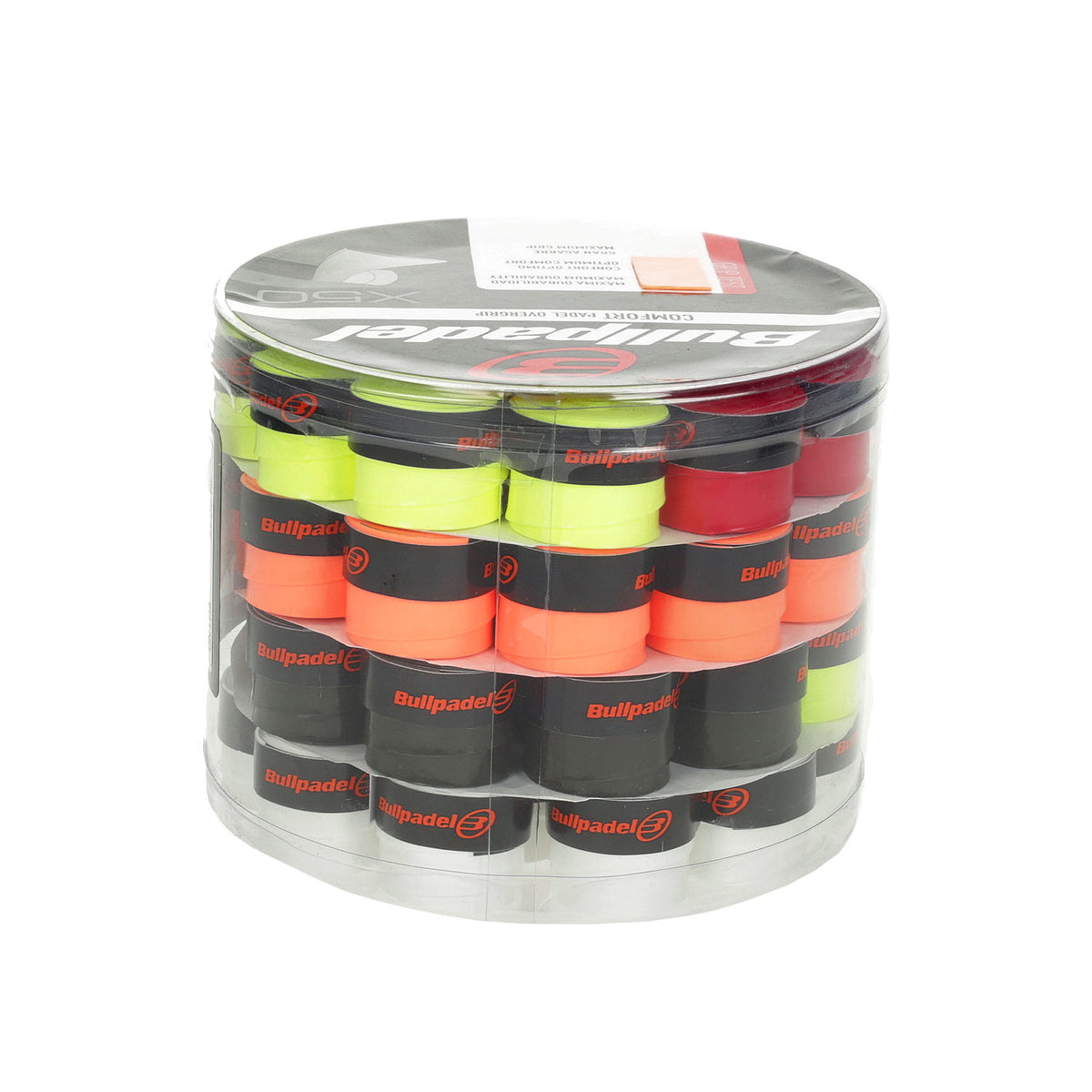 BullPadel GB-1604 Tub 50 Overgrip - Overgrips Assorted One Size Accessories BullPadel
