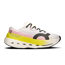 On Running Cloudboom Max Running Shoe Women - White/Yellow Lime Raspberry Running Shoes On Running
