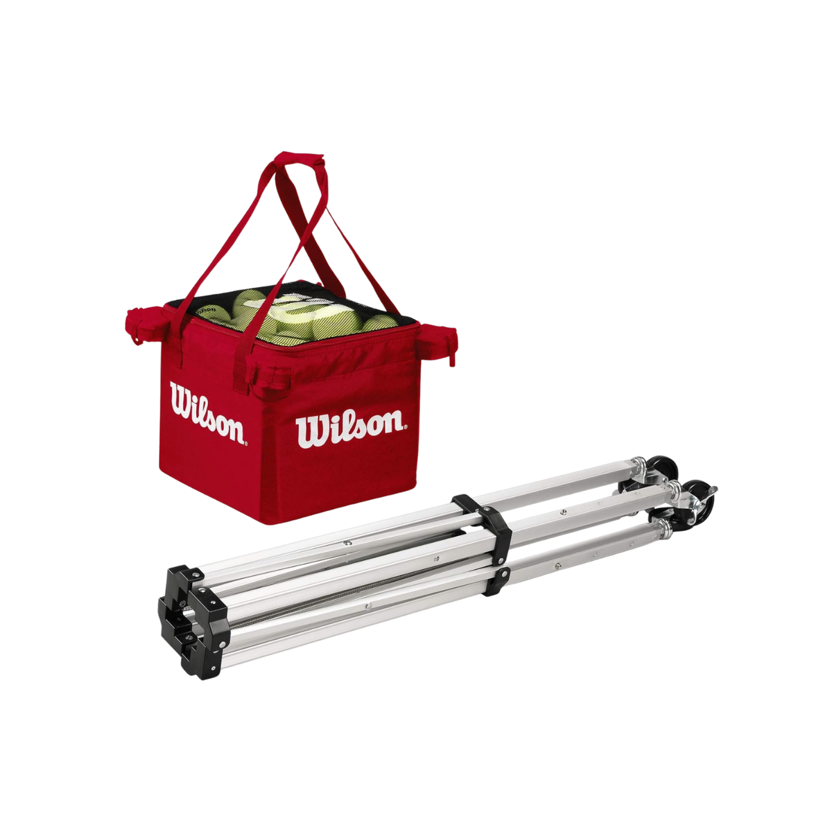 Wilson Tennis Teaching Cart & Bag - Red One Size RED Tennis Accessories Wilson