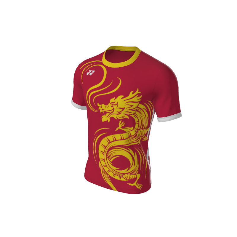 Short Sleeve Tops T014 DRAGON SWOOSH Yonex Custom Teamwear T Shirt. (x 20) Custom Custom
