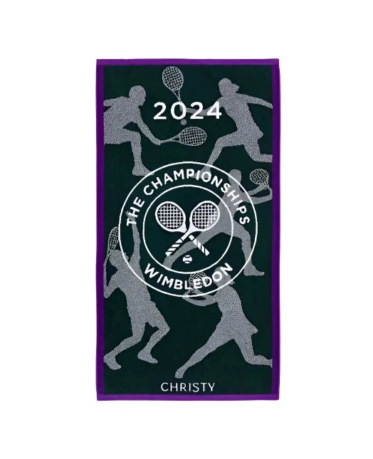 Wimbledon Championships Towel 2024 - Classic Green & Purple