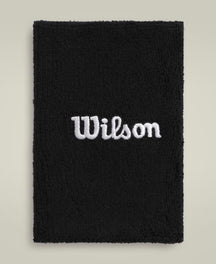 Wilson Wide Terry Wristbands Unisex - Black Black One Size Accessories Wilson