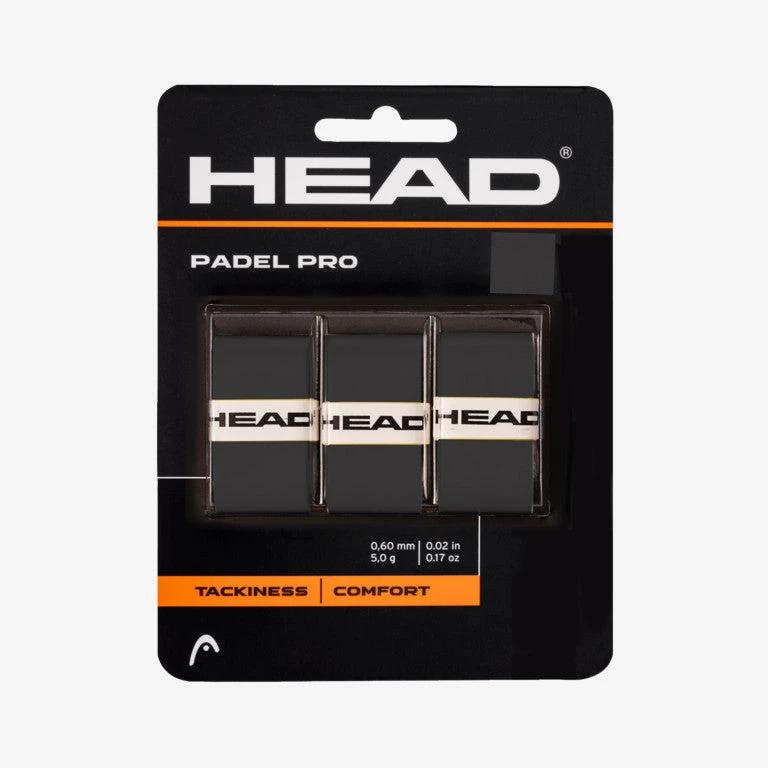 Head Padel Pro Overgrip 3Pcs - Black Black One Size Grips Head
