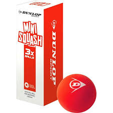 Dunlop Fun Mini Squash ball (box of 3) 753139 RED