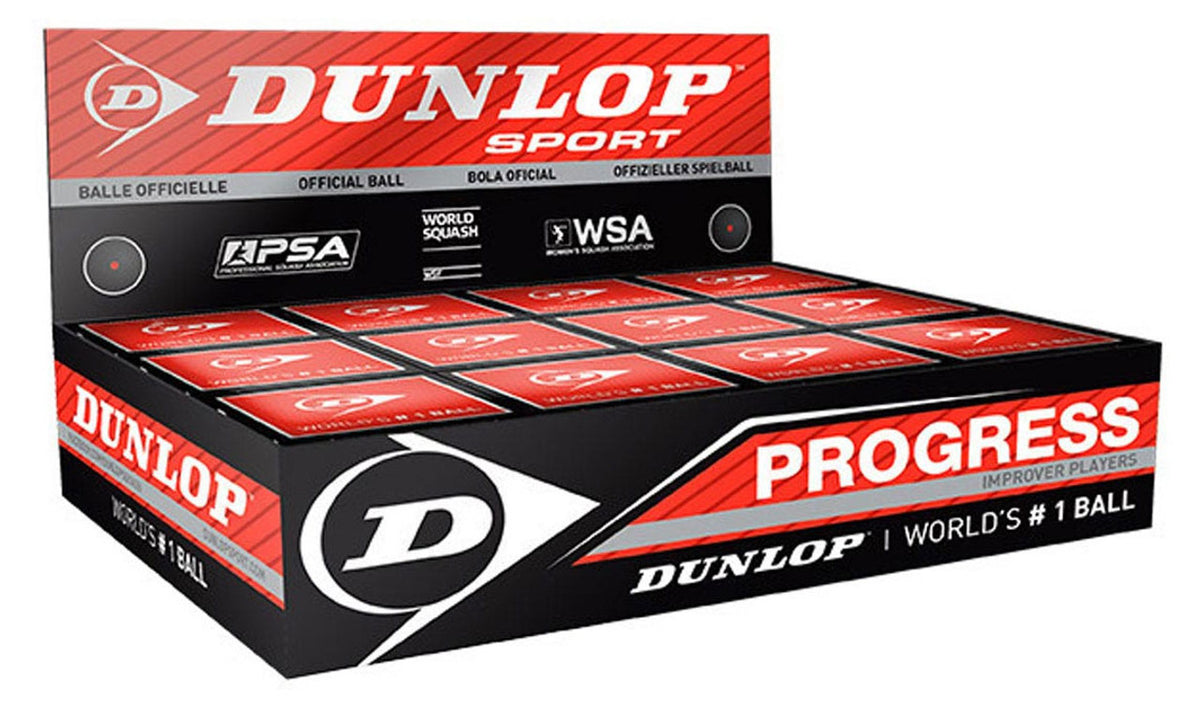 Dunlop Progress Squash Ball (12 Pack) (700103)