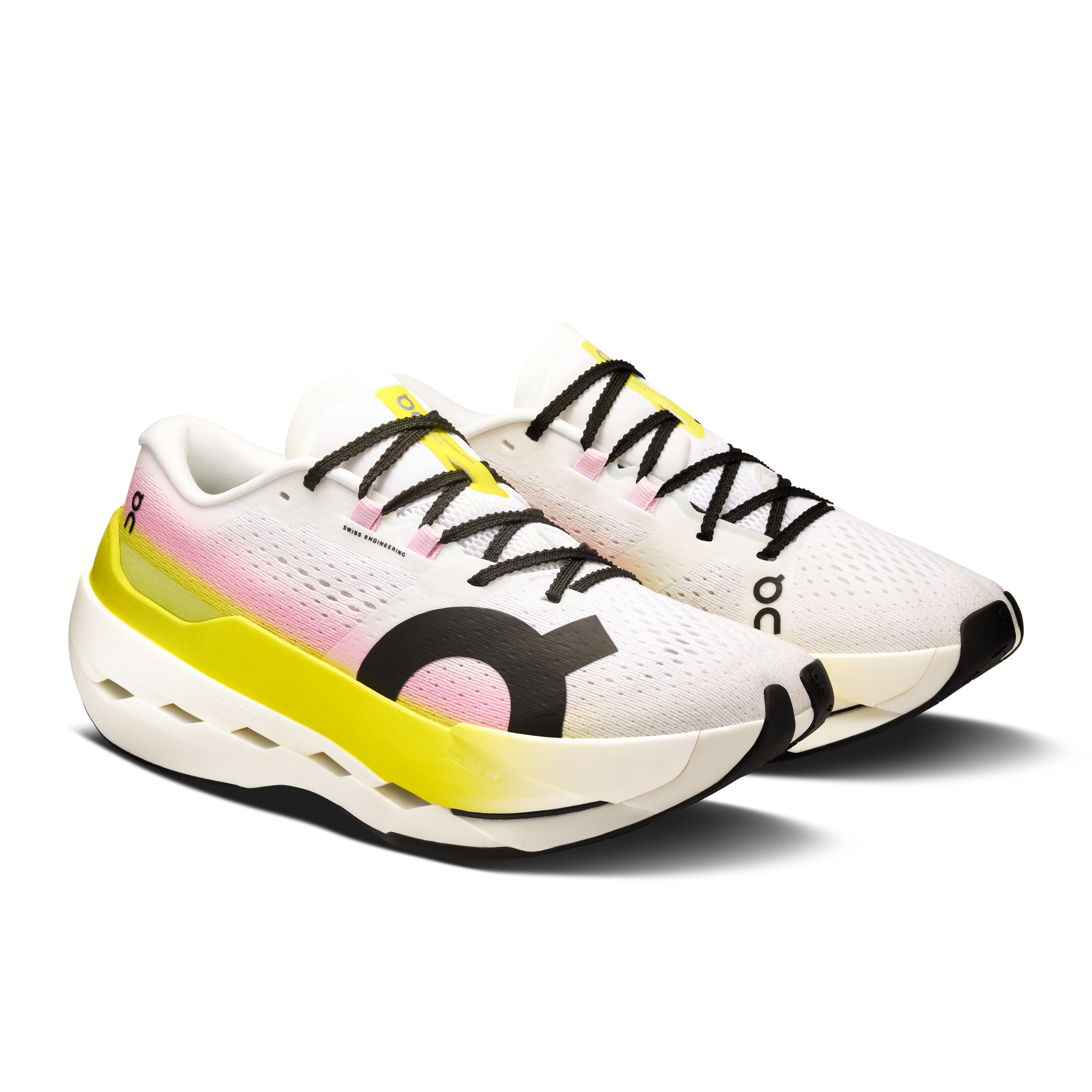 On Running Cloudboom Max Running Shoe Women - White/Yellow Running Shoes On Running