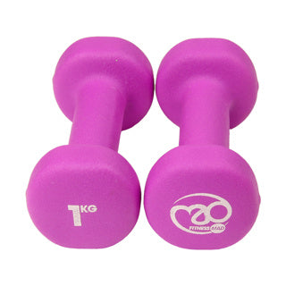 Fitness Mad Neoprene Dumbbells Purple FDBELL1