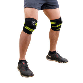 FM (FSUPPORTKNEE) Weight lifting knee support Wraps (Black)