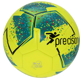 Precision Fusion IMS Training Ball Multi Colour S5 Fluo Yellow Teal Cyan Red Footballs Precision