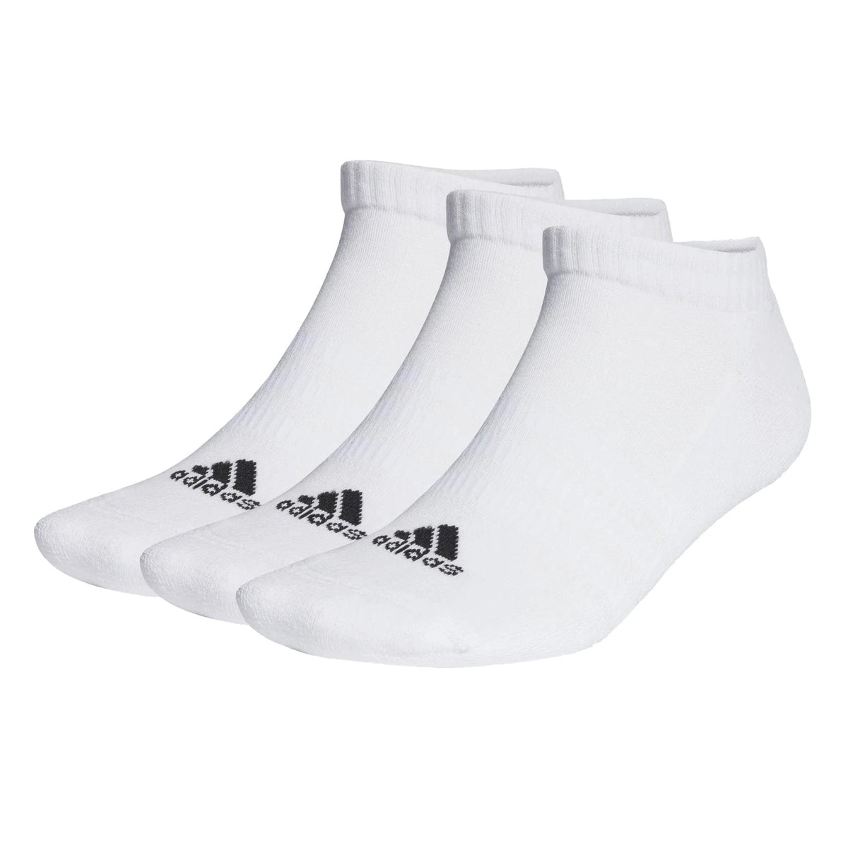 Adidas Cushioned Low Cut Socks 3Pk HT3434 White Black Clothing Adidas