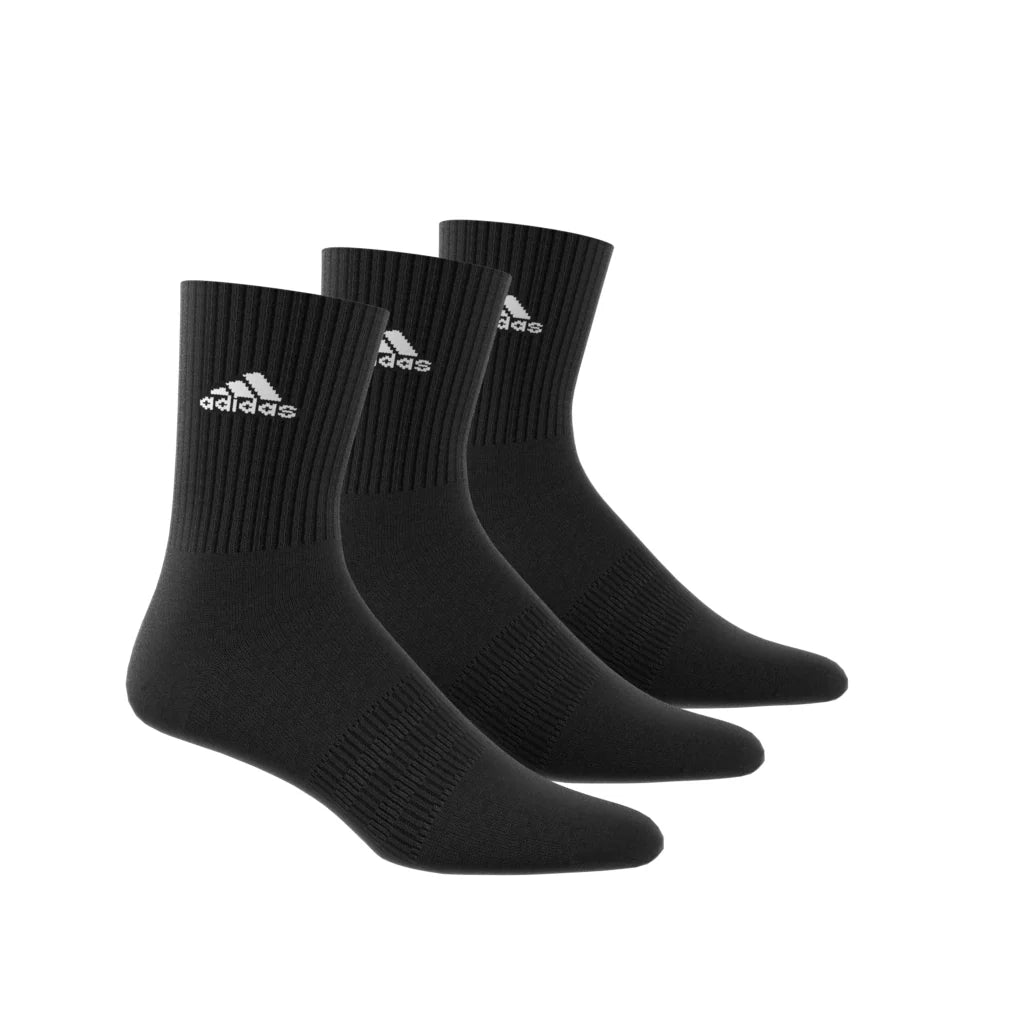 Adidas Cushioned Crew Socks 3 Pairs - Black/White