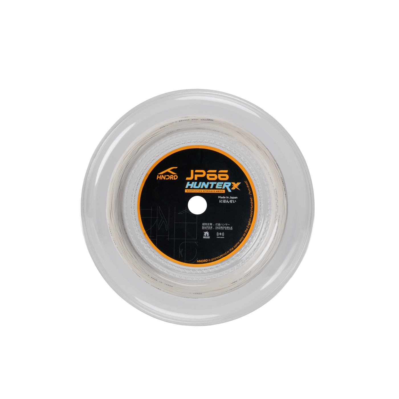 Hundred JP66 Hunter X Badminton String Reel (200m) - Ice White Ice White 200 m String (Reel) Hundred
