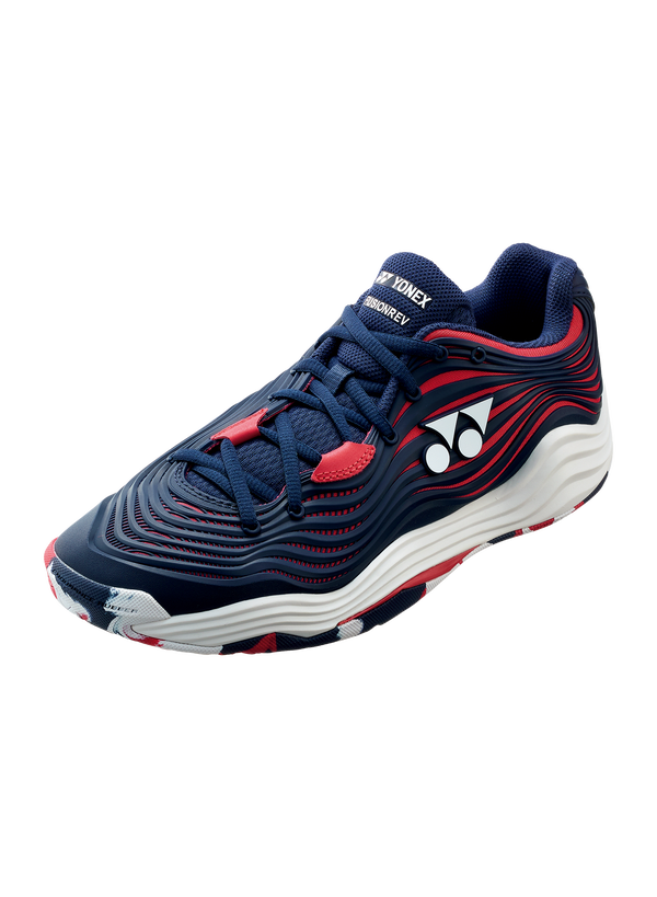 Yonex Fusionrev 5 Tennis Shoes Mens (Navy/Red)