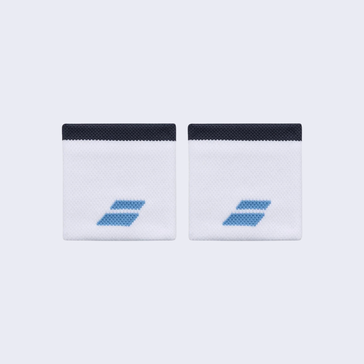Babolat Logo Wristband (Unisex) - White/Drive Blue by Babolat