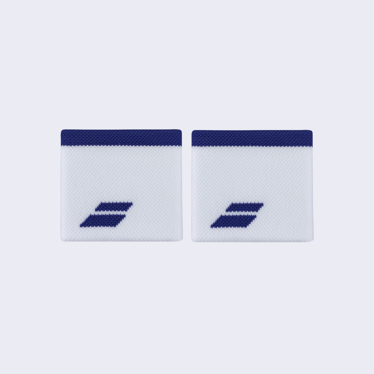 Babolat Logo Wristband (Unisex) - White/Drive Blue by Babolat