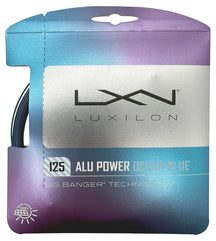 Luxilon Big Banger Alu Power 1.25mm Tennis String Set - Silver/Ocean Blue/Lime Ocean Blue 12m Set String (Packs) Luxilon