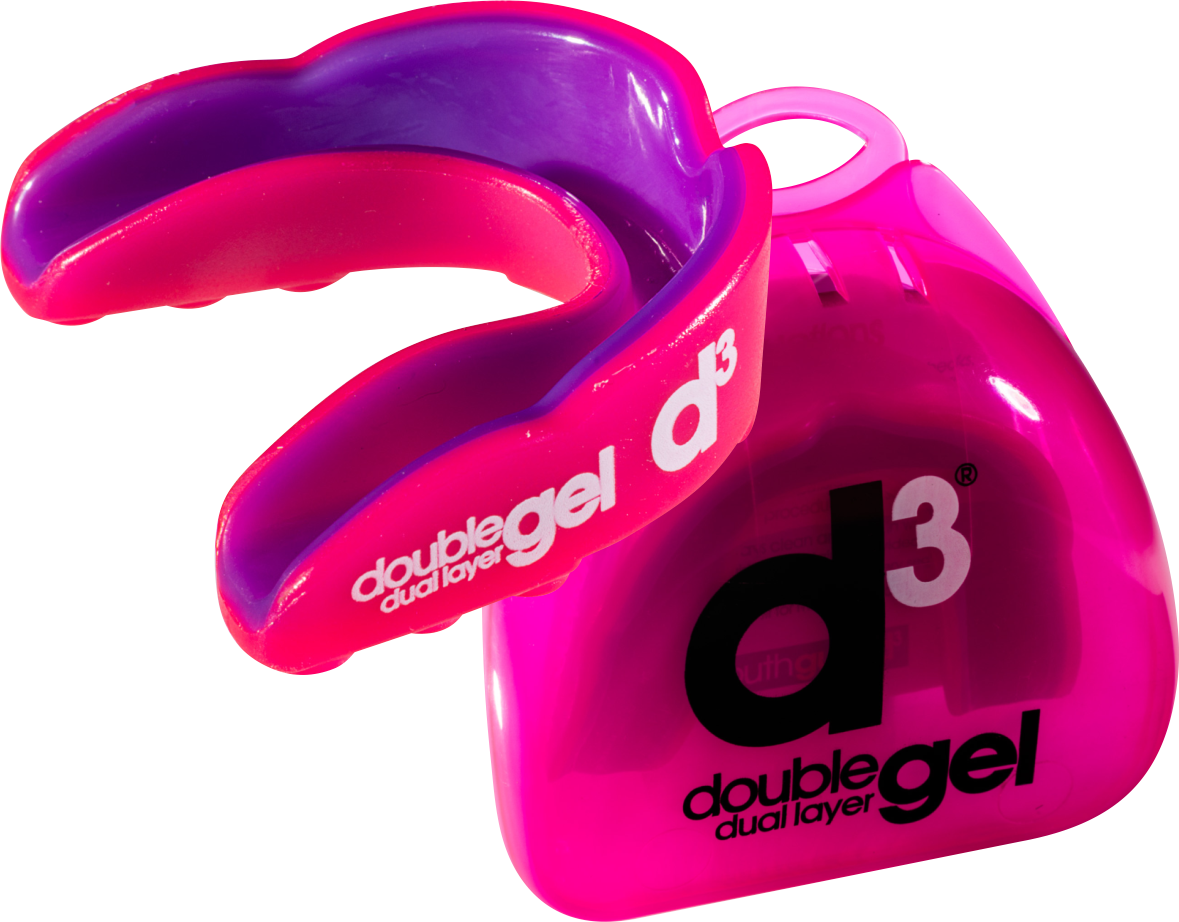 D3 Double Gel Mouthguard PINK PURPLE Accessories D3