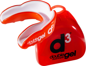 D3 Double Gel Mouthguard RED WHITE YOUTH Accessories D3