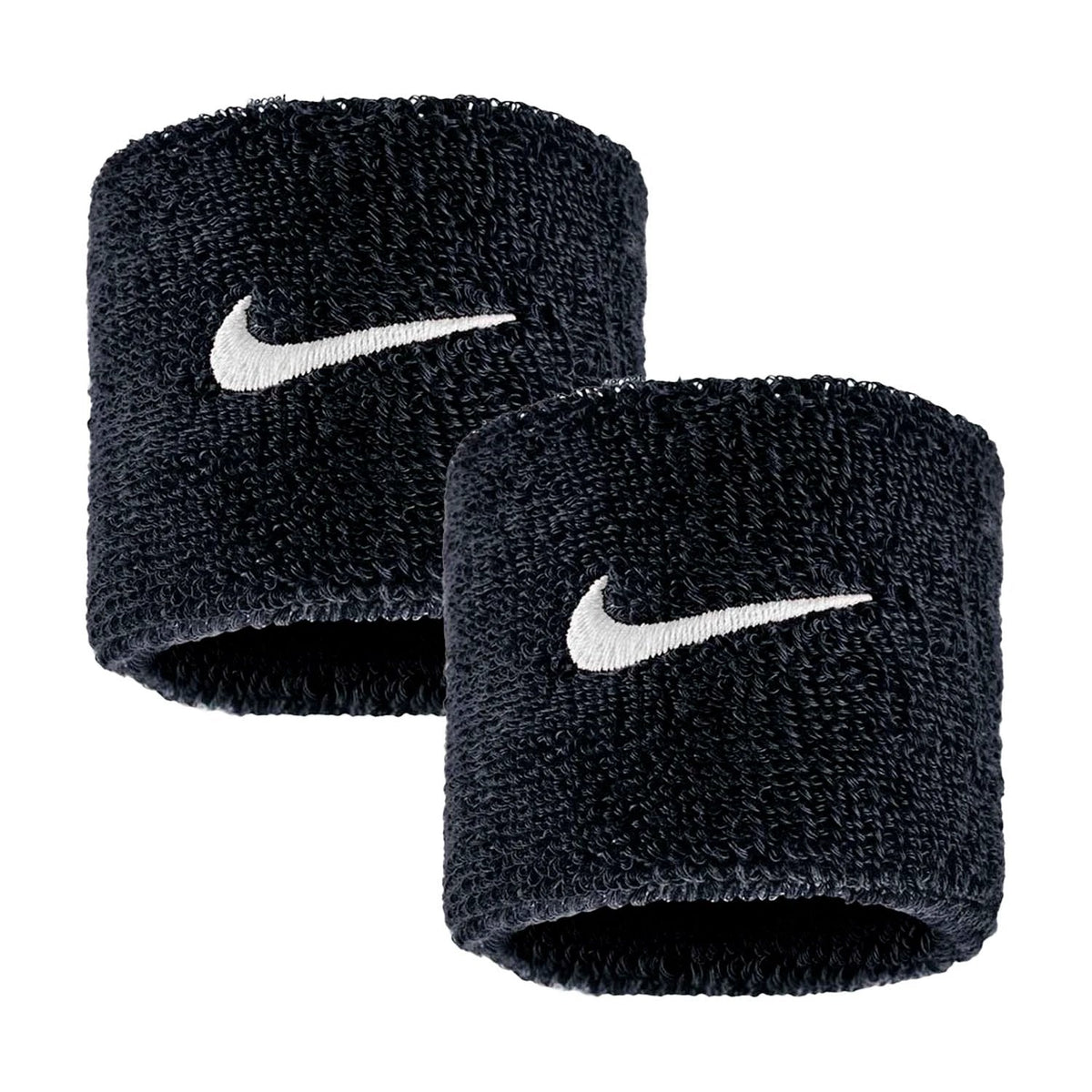 Nike Swoosh Classic Wristbands 2 Pack - Black/White Black White One Size Accessories Nike
