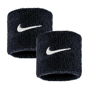 Nike Swoosh Classic Wristbands 2 Pack - Black/White Black White One Size Accessories Nike