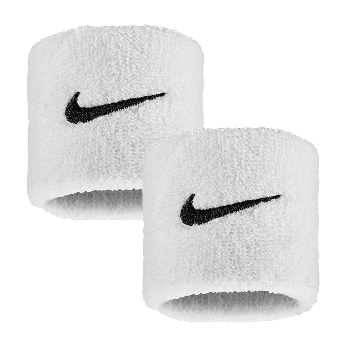 Nike Swoosh Classic Wristbands 2 Pack - White/Black White Black One Size Accessories Nike