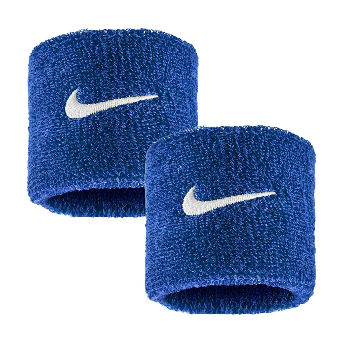 Nike Swoosh Classic Wristbands 2 Pack - White/Black Game Royal White One Size Accessories Nike