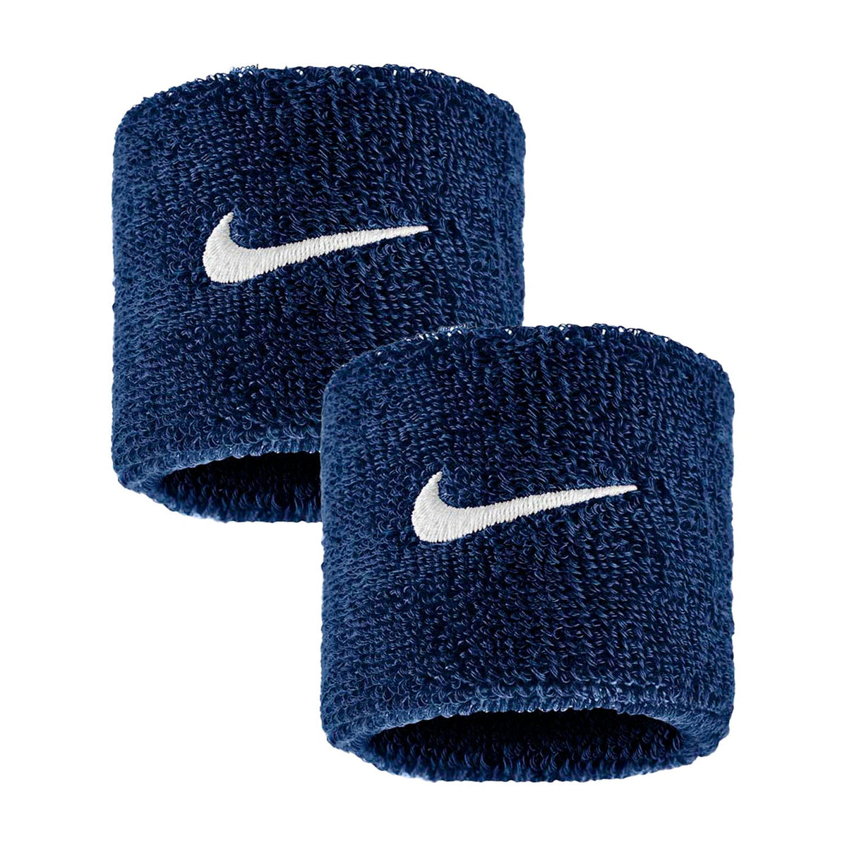Nike Swoosh Classic Wristbands 2 Pack - College Navy/White College Navy White One Size Accessories Nike