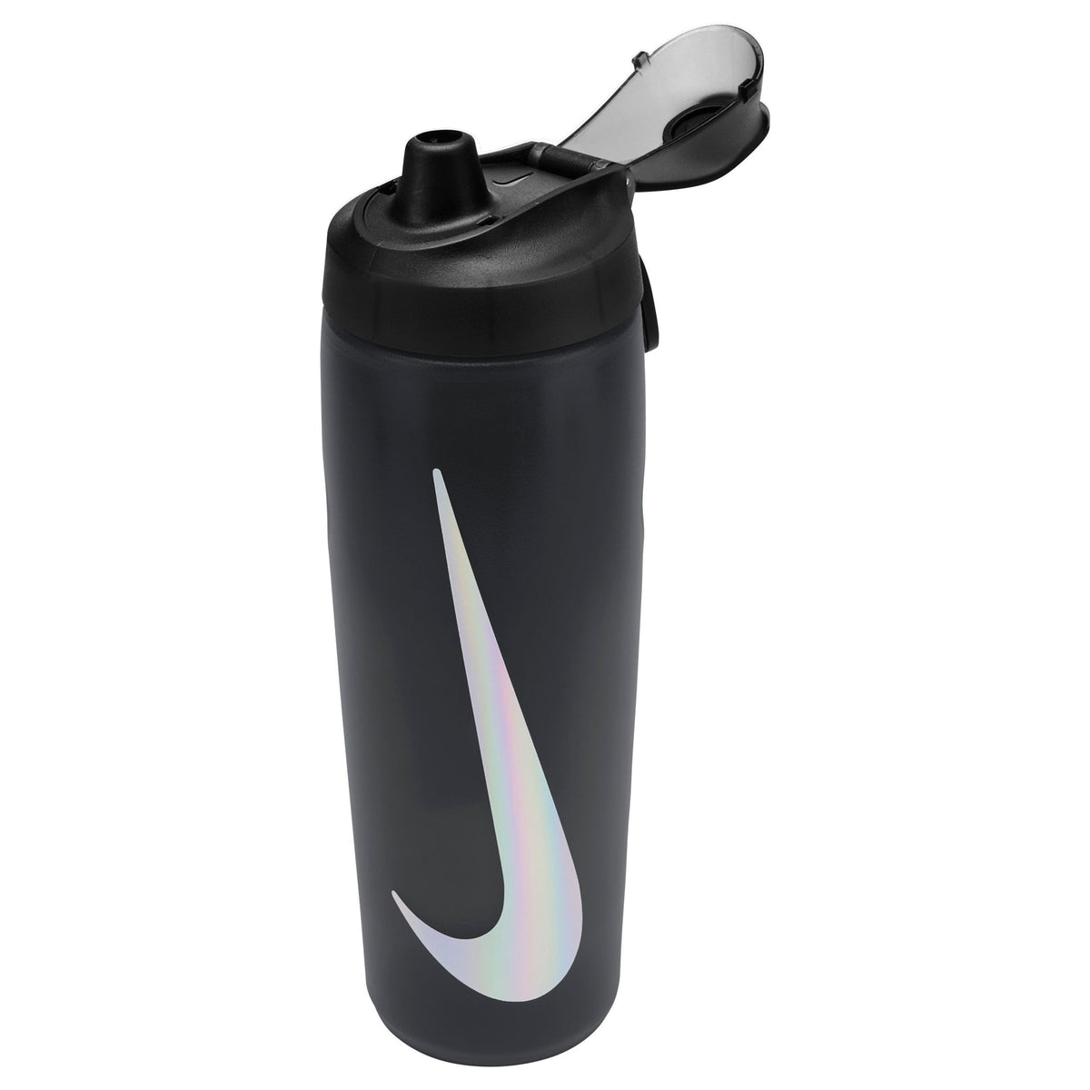 Nike Refuel Bottle Locking Lid 24oz - Black/Silver Black Black Silver One Size Accessories Nike