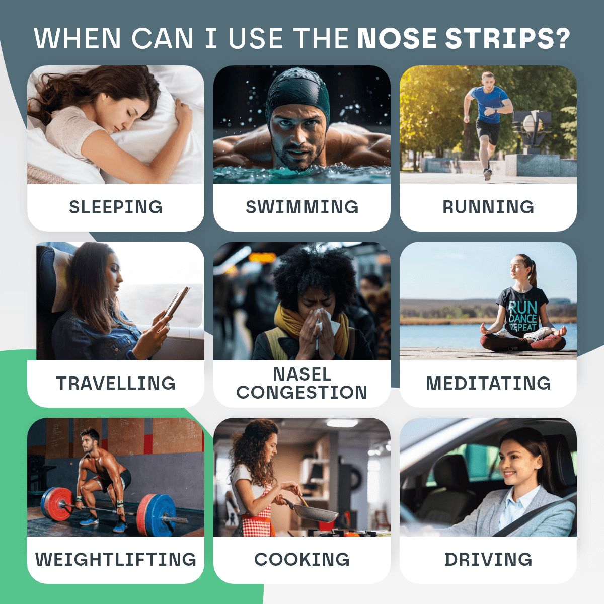 Nose Breathing Nasal Strips (30 Pack) Snooze Therapy