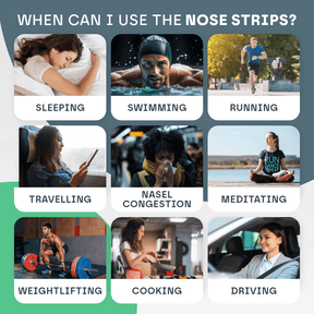 Nose Breathing Nasal Strips (30 Pack) Snooze Therapy